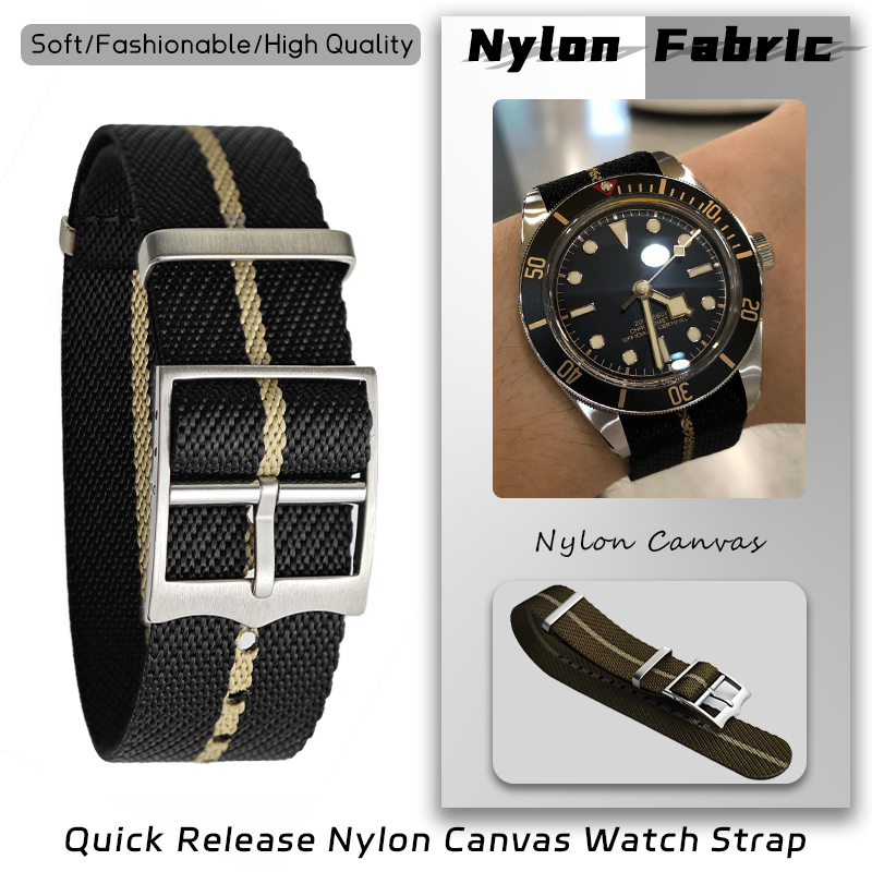 Nato Strap Nylon - Tali Jam Nilon 20Mm 22Mm untuk
