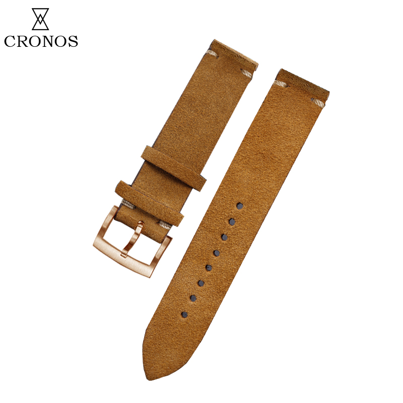 Suede Strap Watch - Tali Jam Kulit Suede Cronos Watch