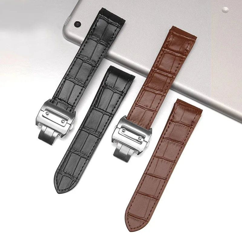 Tali jam tangan kulit asli ber - Cartier Watch Tank ulasan dan harga