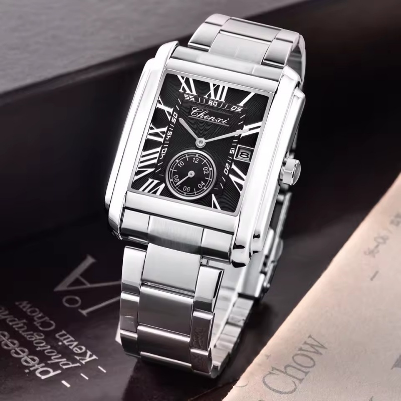 CHENXI 8216 Jam Tangan Kuarsa  - Cartier Watch Tank ulasan dan harga