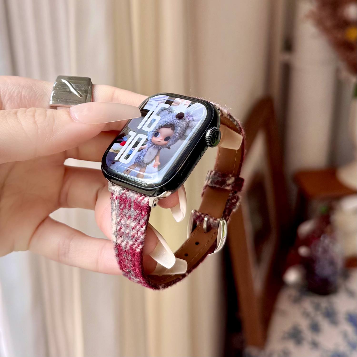 Tali Jam Kulit Suede Motif Kot - Suede Strap Watch ulasan dan harga