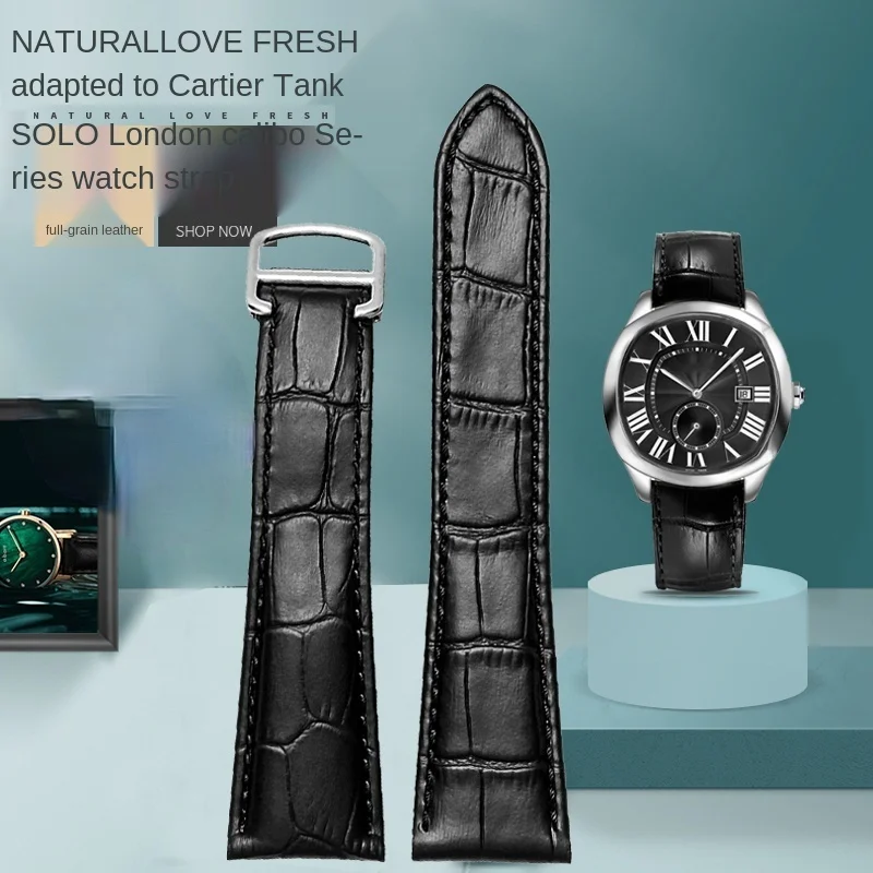 Tali Jam Tangan Kulit Asli Gel - Cartier Watch Tank ulasan dan harga