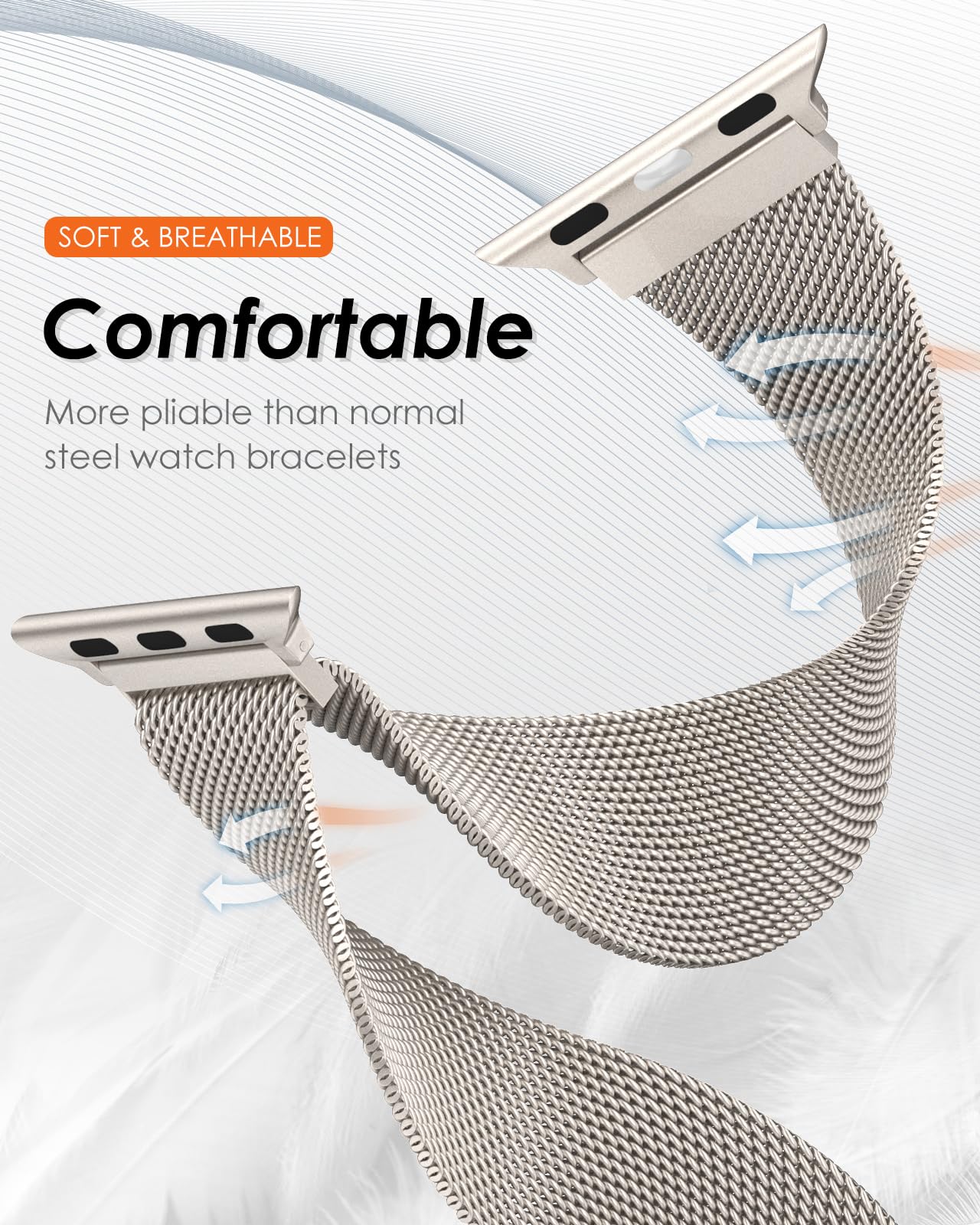 Tali Milanese untuk Apple Watc - Milanese Loop Magnetic ulasan dan harga