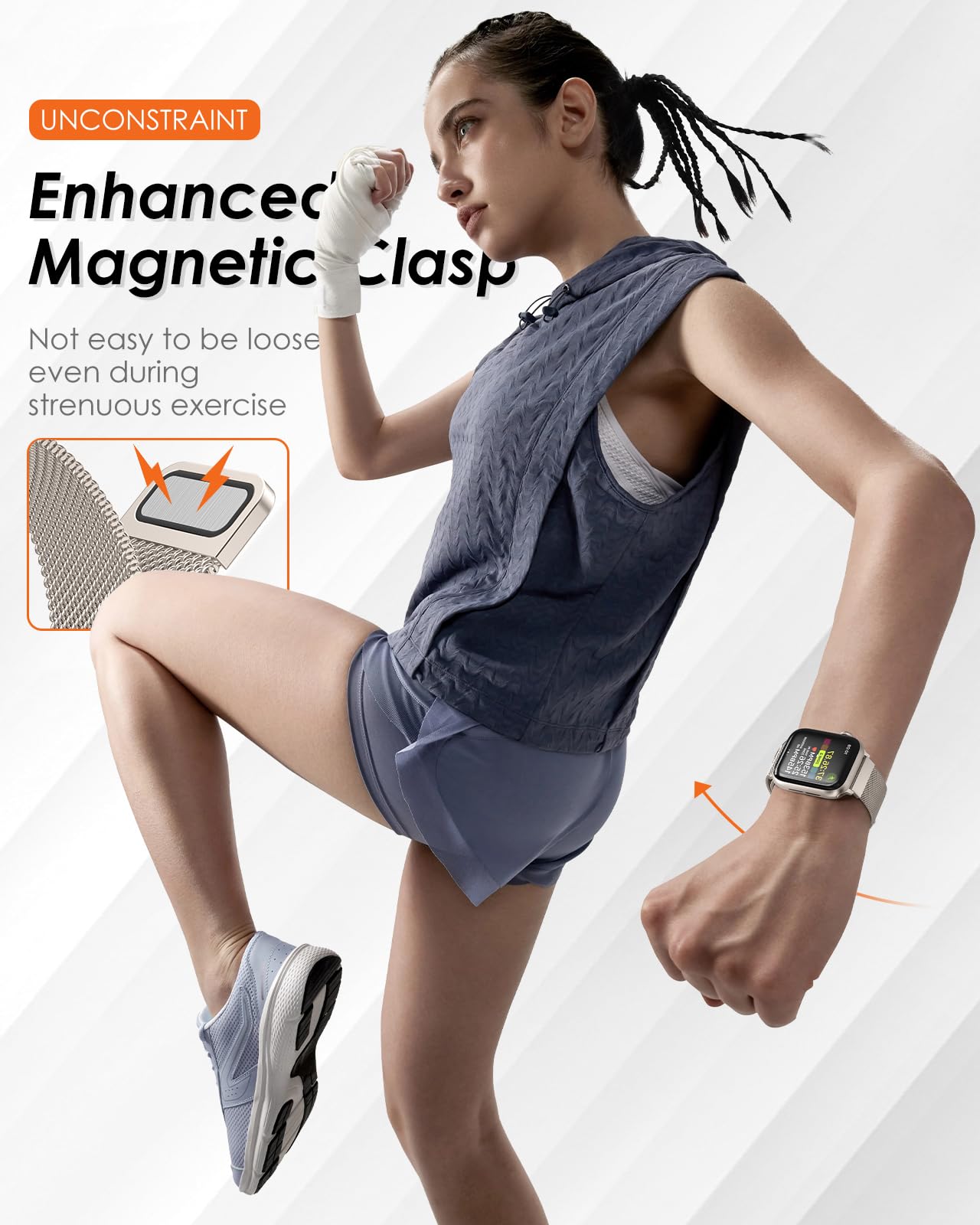 Tali Milanese untuk Apple Watc - Milanese Loop Magnetic ulasan dan harga